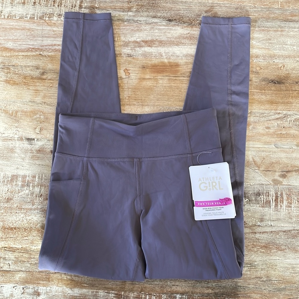 Athleta Girl Purple High-Rise Performance Leggings